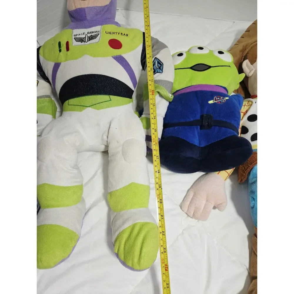 Disney Toy Story Woody 24”Buzz Lightyear 21” Alien 11' Large Stuffed Plush Jumbo